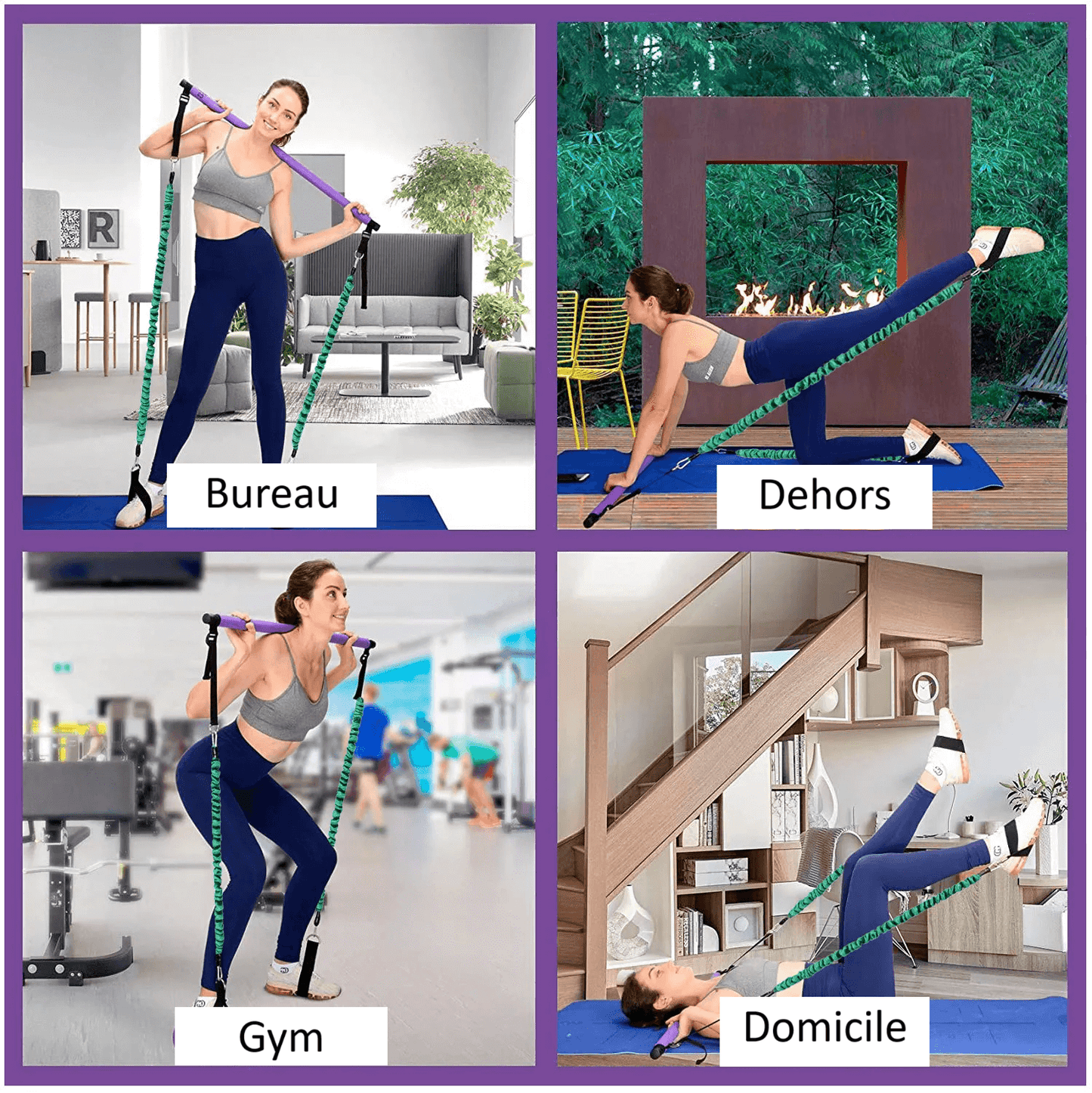 Kit de barre Pilates multifonction